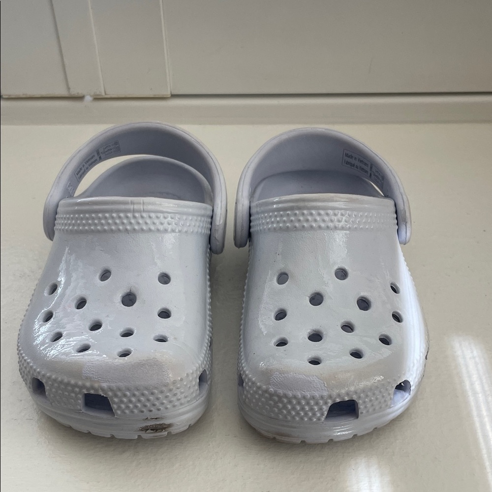CROCS Kids Classic White Water Shoes Size 7
